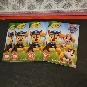 Crayola Paw Patrol Coloring Book - 96 pages + Sticker Sheet (4) NEW